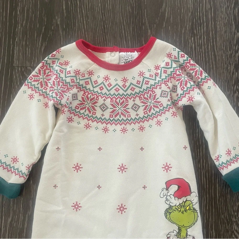 The Grinch Christmas Baby Long Sleeve Coverall 12 Months